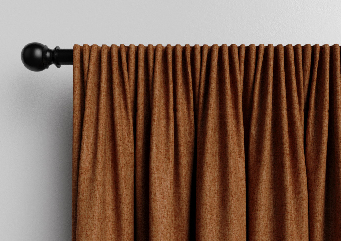 Wexley, Burnt Orange - Made to Measure Curtains - Image 9